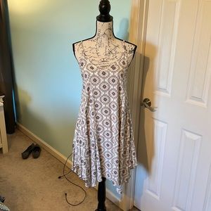 Spaghetti strap v neck dress